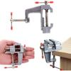 Mini Table Vise, Clamp Small Bench Vice New Upgraded 3.5" Miniature Jewelers Hobby Clamp On Table Bench Vise Tool for