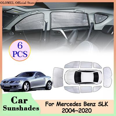 Полное покрытие для Mercedes Benz SLK-Class R171 R172 2004~2020 Автомобильные солнцезащитные шторки Заднее боковое стекло Накладка на лобовое стекло Солнцезащитные козырьки Аксессуары