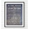 In This House Photo Print, Christian Bible Verse Family Rules Art, Scripture pirational Wall and Home Decor Poster, Unframed, Housewarming Gift, 8x10