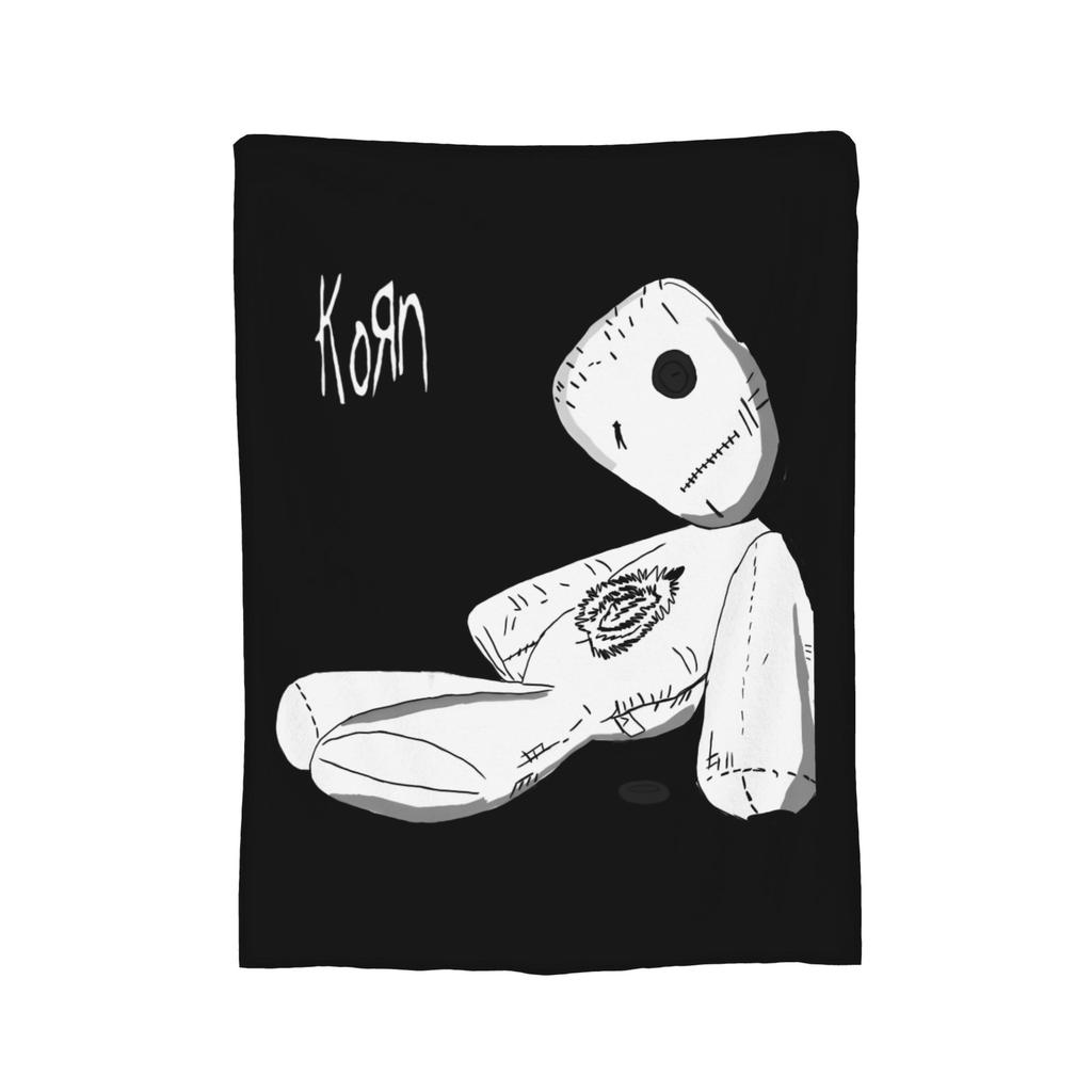 Korn Музыкальная группа Металл Логотип Кость Пледы Флис Весна/Осень Дышащий Теплый Плед для Кровати Дивана Коврика Кусок