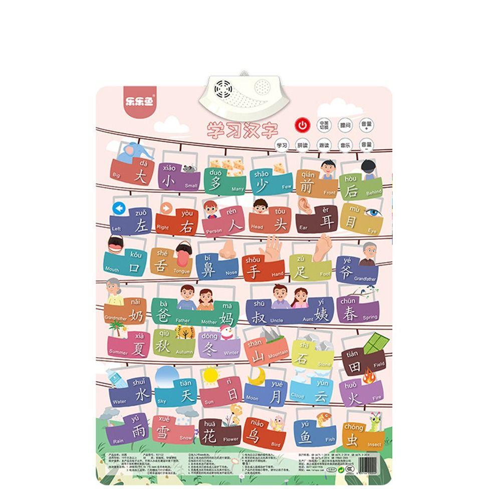 Kids Gifts Number Audio Book Audio Wall Chart Cognitive Enlightenment Chart Early Education Toy