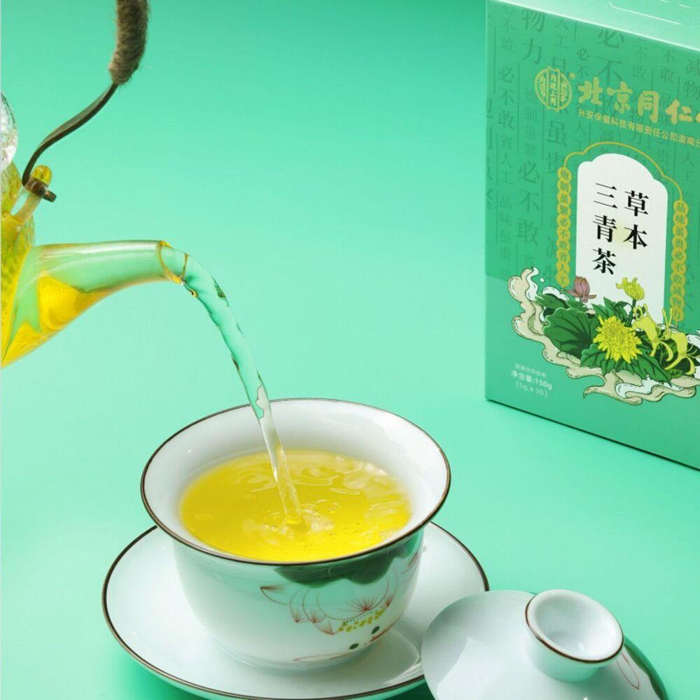 Herbal Three Green Tea Защита печени для ежедневного питания травяной чай 150 г
