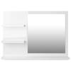 VidaXL Miroir de salle de bain Blanc brillant 60x10,5x45 cm Aggloméré 805012