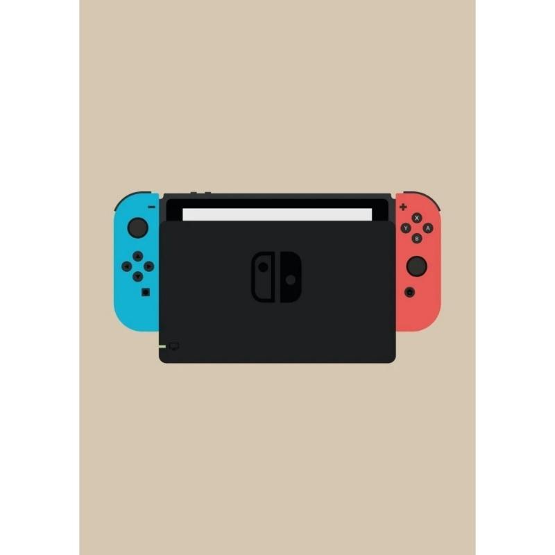 Ретро-контроллеры для видеоигр, постер, портативная игровая консоль, геймпад, холст, картина, настенная печать, картина для гостиной, домашний декор