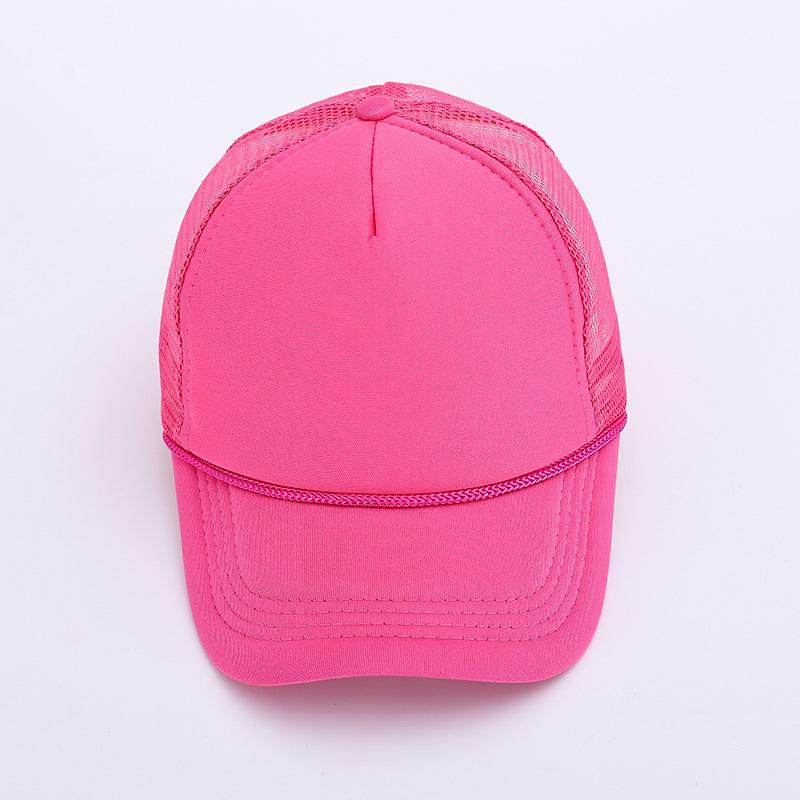 Summer outdoor rope decoration baseball hat cap cap breathable mesh hat casual visor men's sun hat
