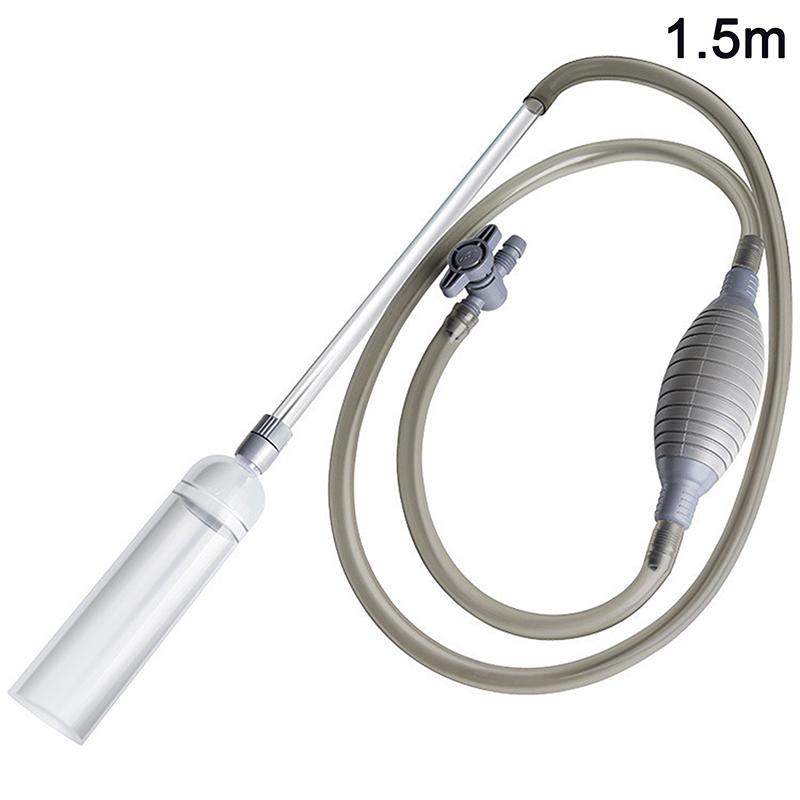 1.5M Easy To Operate Aquarium Clean Fish Tank Vacuum Siphon Pump Cleaner Tool