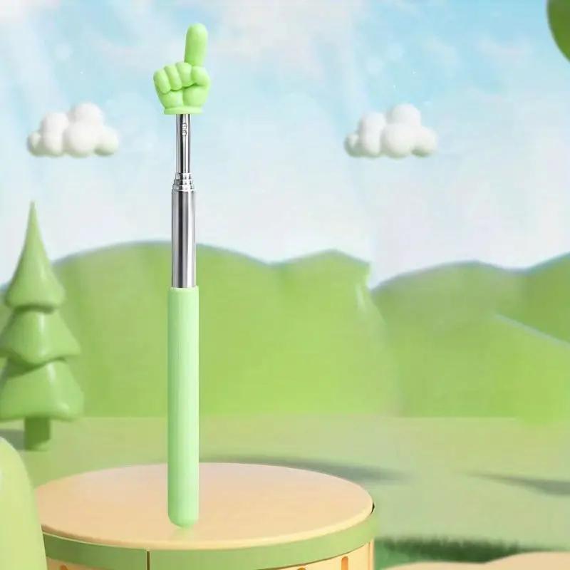 Telescopic Reading Finger Stick Whip Command Stick Click To Read Teaching Aids Teachers Classroom Tool Pointer Finger Stick