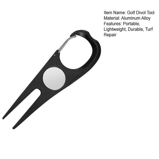 Инструмент для ремонта дырок в гольфе, алюминиевый сплав, зеленая вилка с магнитным маркером мяча, аксессуары для гольфа для мужчин и женщин, гольфистов