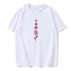 Summer Men's Rose Print T-shirt Round Neck Cotton European Size Casual Fashion Versatile European Size T-shirt Summer Men's Top