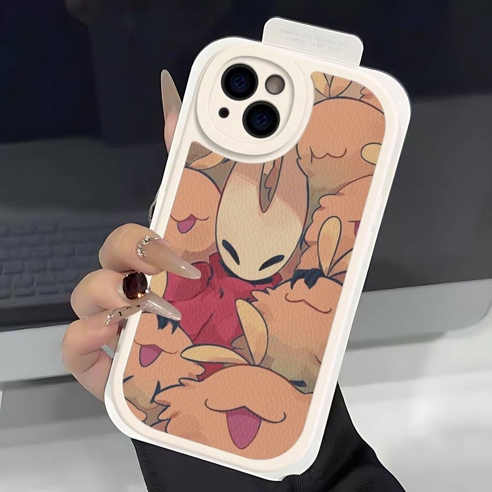 Чехол для телефона H-Hollow K-Knight S-Silksong для IPhone 11 12 13 14 15 16 Pro Max Plus Кожаный чехол