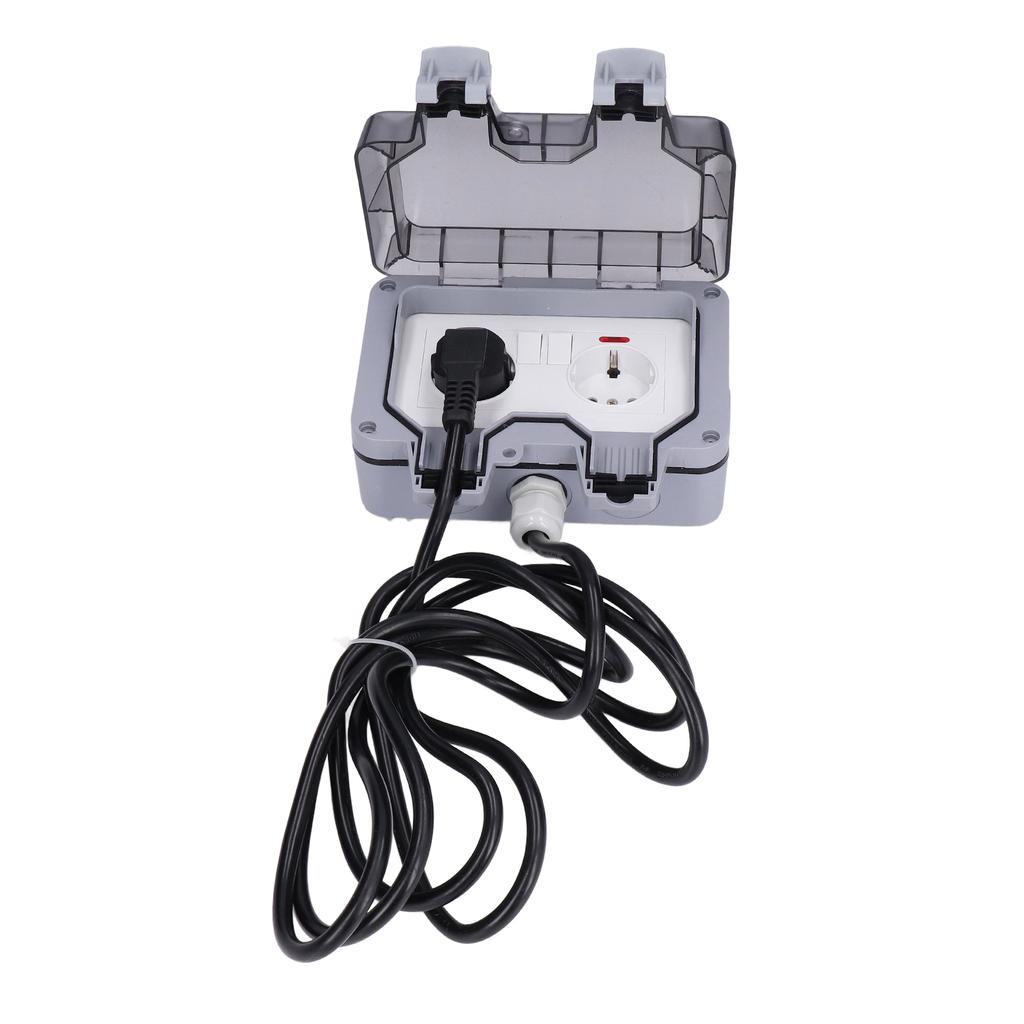 Наружная розетка двойная европейская розетка IP66 водонепроницаемая настенная розетка 16A