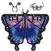 Fairy Festival Rave Dress Party Favor Cloak Butterfly Scarf Butterfly Wings Shawl Butterfly Costume