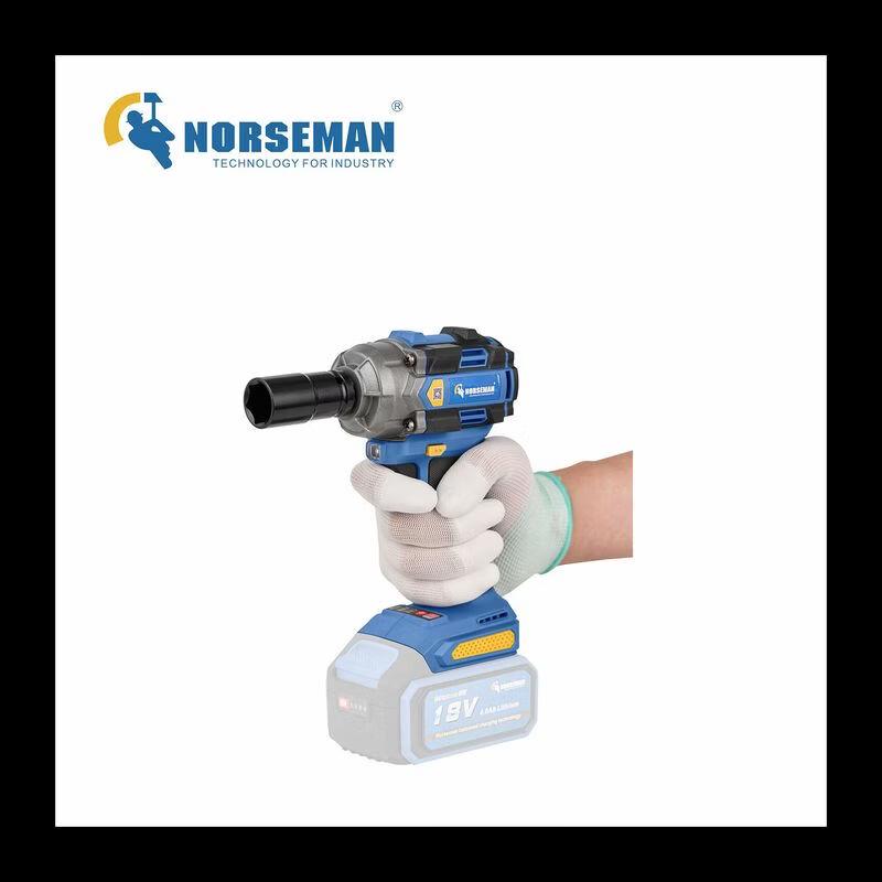 Бесщеточный литиевый гайковерт Norseman 1/2" (штекер CN) (адаптер в комплекте)