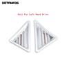 For Toyota Alphard Vellfire 2016-  Carbon Fiber Front Air Condition Vent Outlet Cover Trim Bezel Interior Accessories