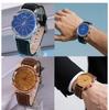 Fancy & Yc M2808 Popular Men's Gift Set Luxury Quartz Watch and Belt Wallet 6pcs/set Male Fashion Leather Wristwatch