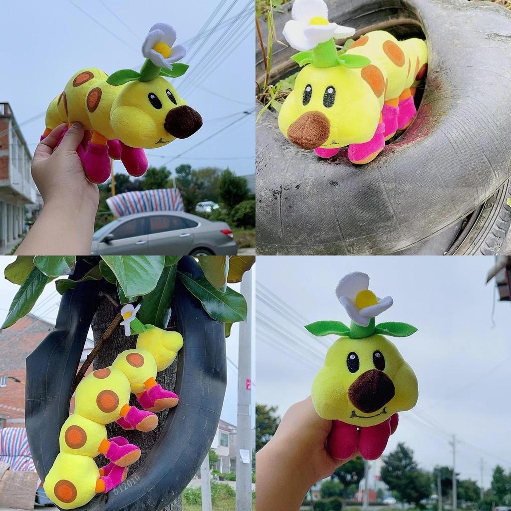 Плюшевая игрушка Гусеница Супер Марио, Кукла-животное, Мягкая и удобная, Отличный подарок и украшение, Высота 28-30 см