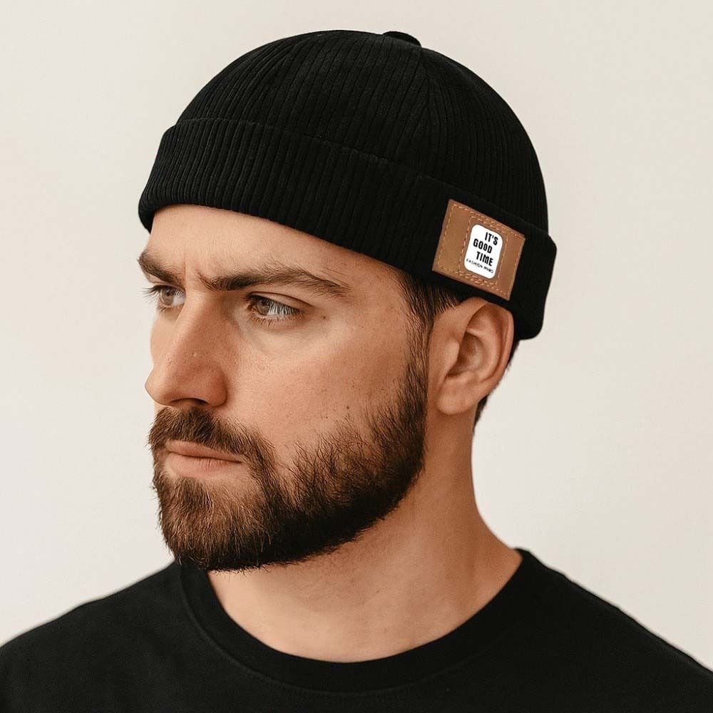 Adjustable Corduroy Brimless Hat Round Hip Hop Hat Landlord Hat Dome Melon Cap  Gift