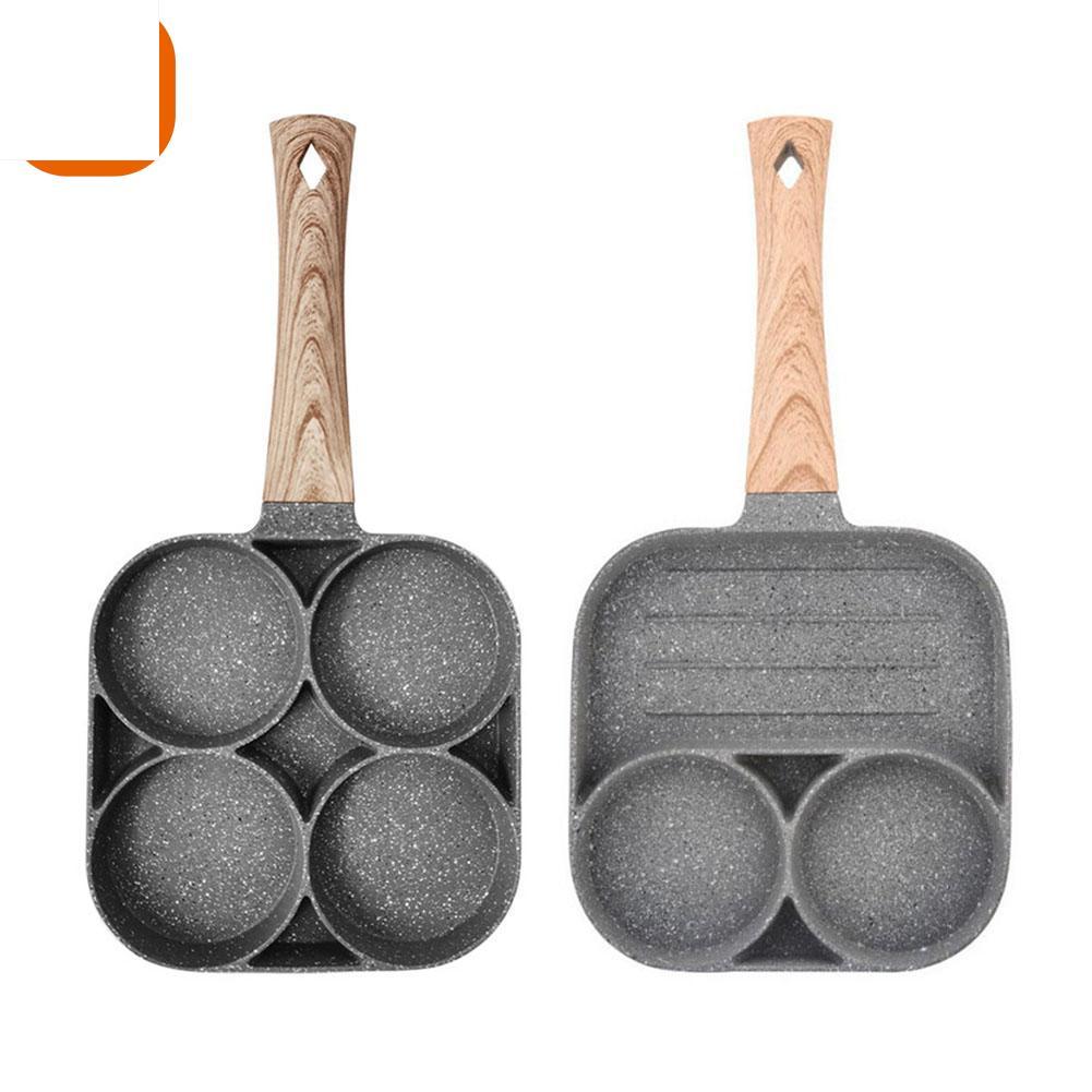 Сковорода с 4 отверстиями, яйцо, омлет, блины, кулинария, антипригарная квадратная сковорода, горшок, кухня