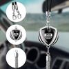 Auto Badge Hanging Pendant Car Rearview Mirror Decor Ornament Accessories For Jeep Renegade Wrangler jk Grand Cherokee Gladiator AMQ1