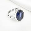 Кольцо с иолитом, кольцо из чистого серебра 925 пробы, ювелирные изделия ручной работы с драгоценными камнями, подарки для жены, абсолютно новое кольцо