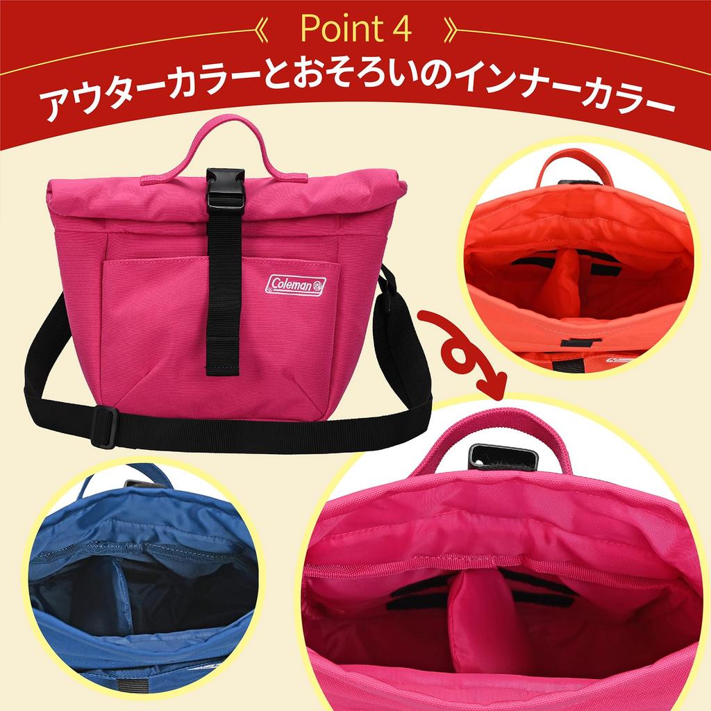 Etsumi & Coleman Camera Bag, Shoulder Bag, Coleman Roll Bag, Small, Compact and Lightweight, Men's and Women's, Gray, VCO-8788