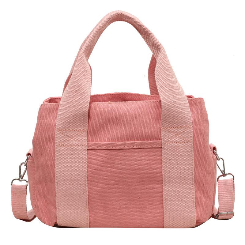 Women's Canvas Bag Multi-Pocket Handbag Single Shoulder Large Capacity Women's Bag Crossbody Bag