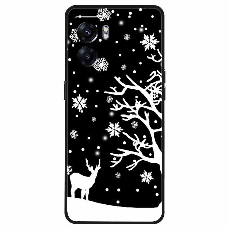 Чехол для OPPO Realme C33 C30s Рождественский Силиконовый Мягкий ТПУ Чехлы для Realme 9 Pro Plus Coque Realme8 5G Новогодний Подарок Funda