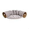 Cat Tunnel and Bed Toy Set Sleeping DEN for Cats with Removable Washable Mat Top Pet Pets