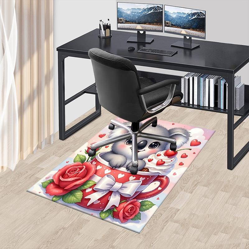 1PC Koala Cupcake Extra Large Non-Slip Floor carpet, Office, family, bedroom, Studio - Large Area Rug,Longlasting Material-K0327