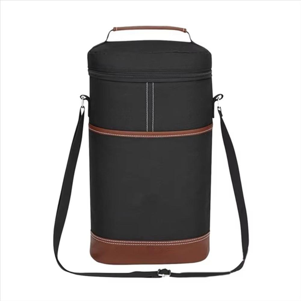 Two-bottle Wine Bottle Insulation Bag Portable Wine Bottle Storage Pouch  Beach Activities