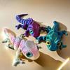 3D Printing Chameleon Figures Multi-joint Movable Simulation Eyes for Home Accessories Kids Toys Gift Living Room Decoration
