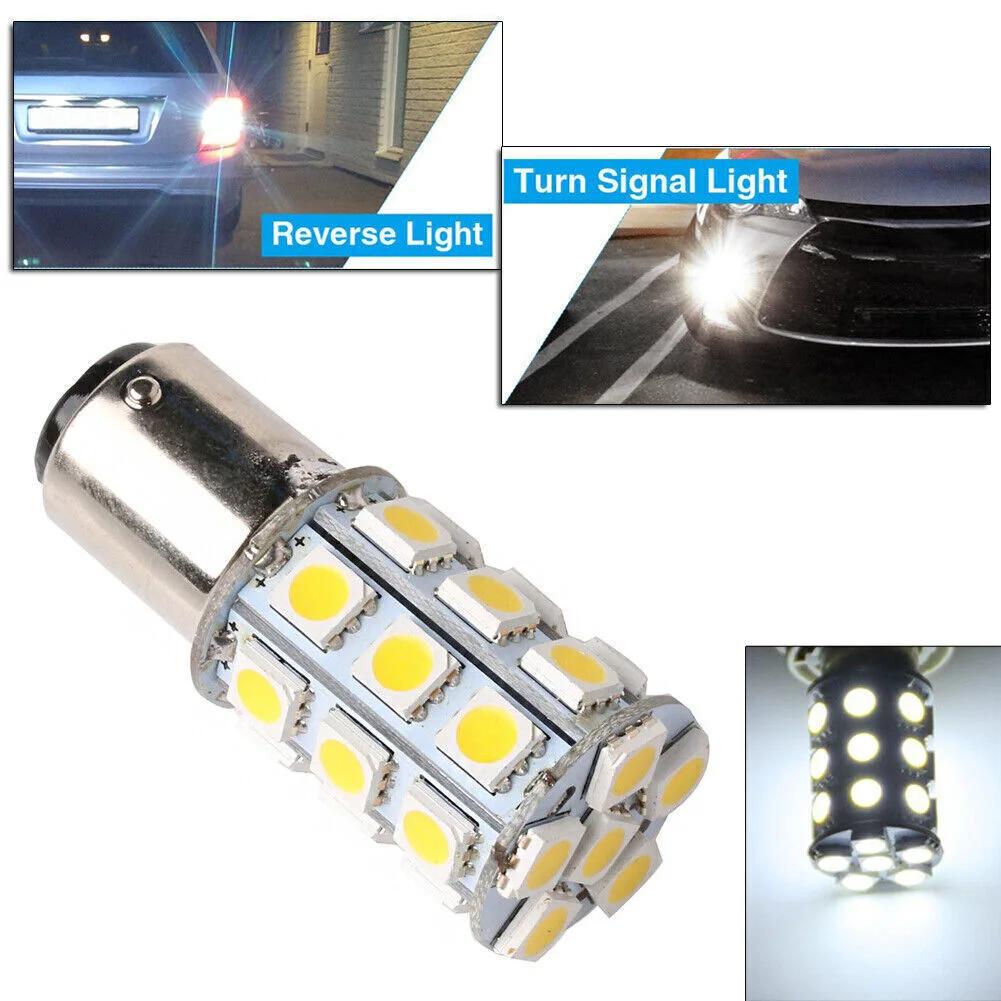 Светодиодные детали 1004 1076 1142 27-SMD BA15D 6000K белые каютные морские DC 9V-DC14V внутренние лампы практичные прочные