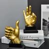 Gesture Finger Model Sculptures Decoration Home Art Resin Victory Decor Coffee Shop Creativity Vintage Desktop Crafts Statue