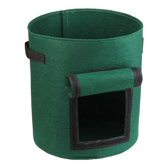 Сумка для выращивания картофеля, садовый горшок для цветов с застежкой на окне, лентой, лоскутной ручкой, легкая мобильность, толстая двухслойная сумка для посадки