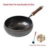 Ручная ковка из кованого железа Wok с чешуей рыбы
