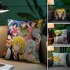 Hot Anime The Seven Deadly Sins Pillow Case Safe Custom Photo Pillow, Anti-fade Brushed Fleece Cushion, Maternal & Infant Safe.