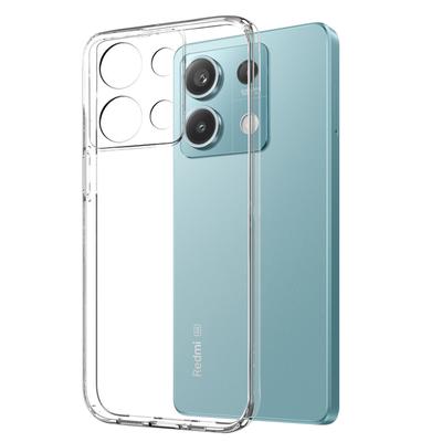 NORTHJO Чехол для Xiaomi Redmi Note 13 5G TPU Тонкий Задняя Крышка для Телефона с Защитной Пленкой из Закаленного Стекла
