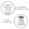 4Pcs Adjustable Furniture Legs Easy Install Disassemble Metal Legs for Sofa Couch Dresser Cabinet Coffee Table TV Stand Heavy