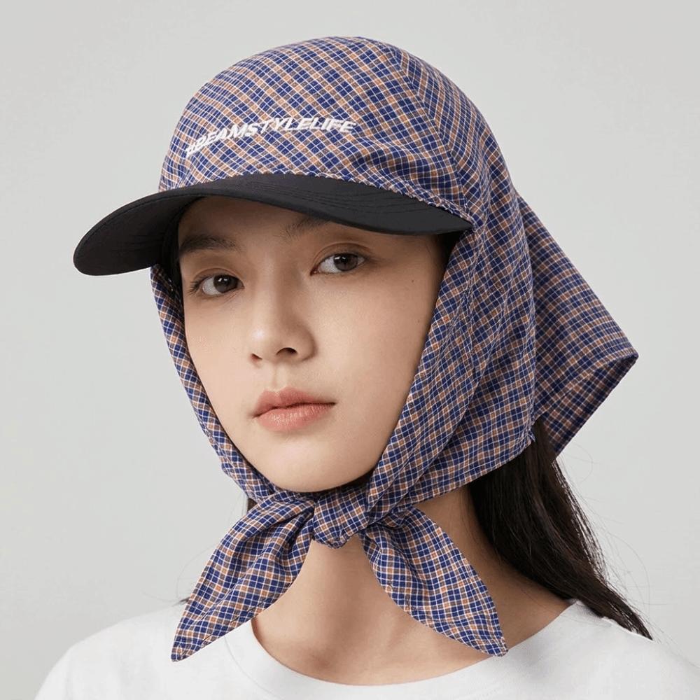 Korean Style Headscarf Baseball Hat Y2k Strappy Scarf Hat Fashion Scarf Baseball Cap Summer
