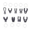 9PCS Universal Boat Kill Stop Switch Keys Plastic Outboard Safety Switch Keys with Key Rings for Jet Ski Emergency Stop