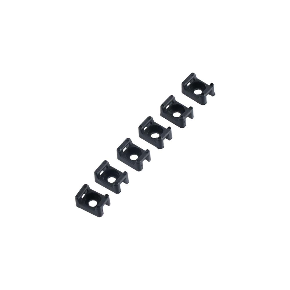 Black Width Cable Tie Mount Wire Holder Base Saddle Type