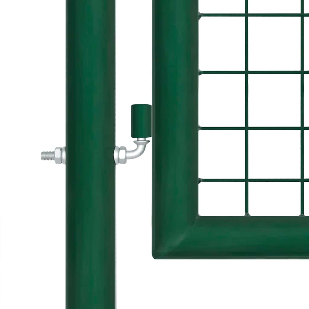 Steel Garden Gate 350 x 75 cm Green