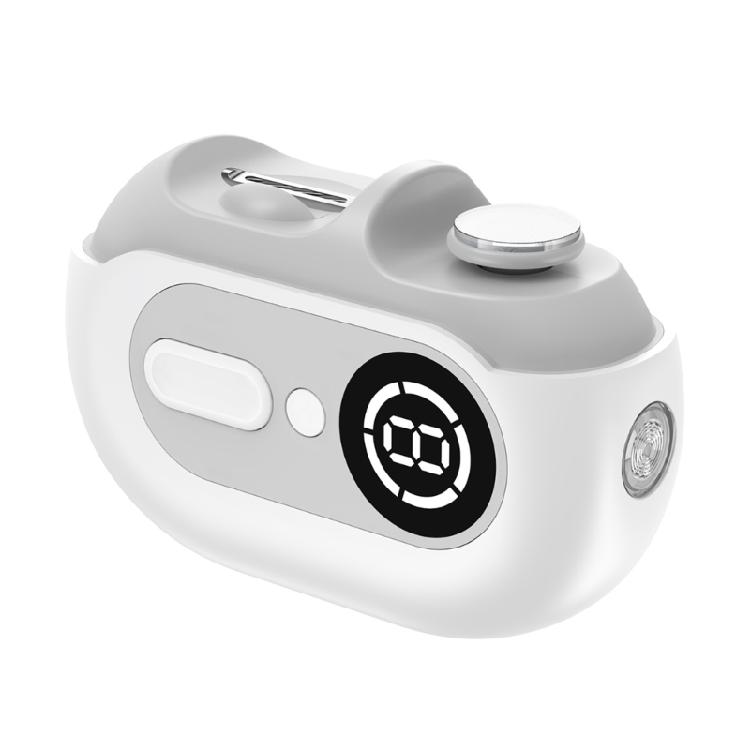 USB-ножницы для ногтей с тихим мотором, триммер для ногтей для семьи, путешествий и ежедневного маникюра, с лампой