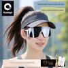 Kuwayo Outdoor Running and Cycling Color-Changing Sports Glasses, Windproof Day and Night Goggles for Nearsightedness