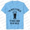 Men's Street Wear T-shirts Need Beer Graphic Tee Shirt Homme Funny Low Battery Need Beer Novelty T-Shirt Drinking Party Tshirts