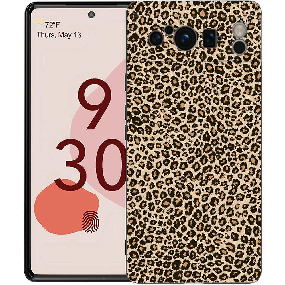 Чехол для телефона с принтом леопарда и гепарда для Google Pixel 8 7 6 Pro 8A 6A 7A 5G, мягкий силиконовый, противоударный, ТПУ, черный чехол, Fundas