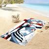 Anime Girl in Futuristic Suit Beach Towel Quick-drying for Travel Outdoor Sports Jogging Beach and Swimming