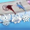 With Tassels Owl Book Markers Snowfake Metal Book Clip Novelty Book Marker Stationery Gifts