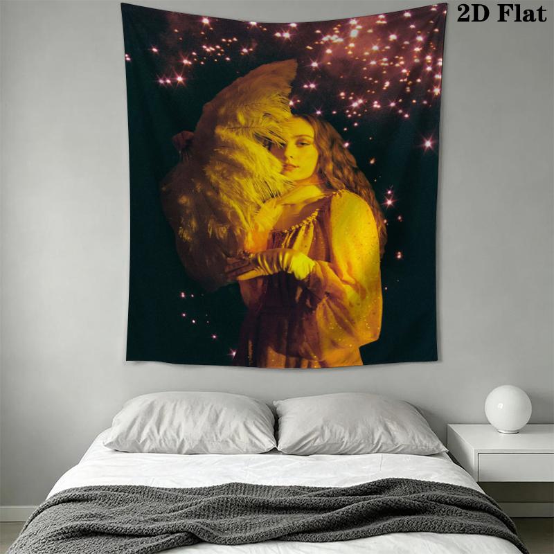 Chappell Roan Wall Tapestry Aesthetic Wall Hanging Printed Fabric Blanket Decorative Tapestries for Bedroom Living Room Home Decor
