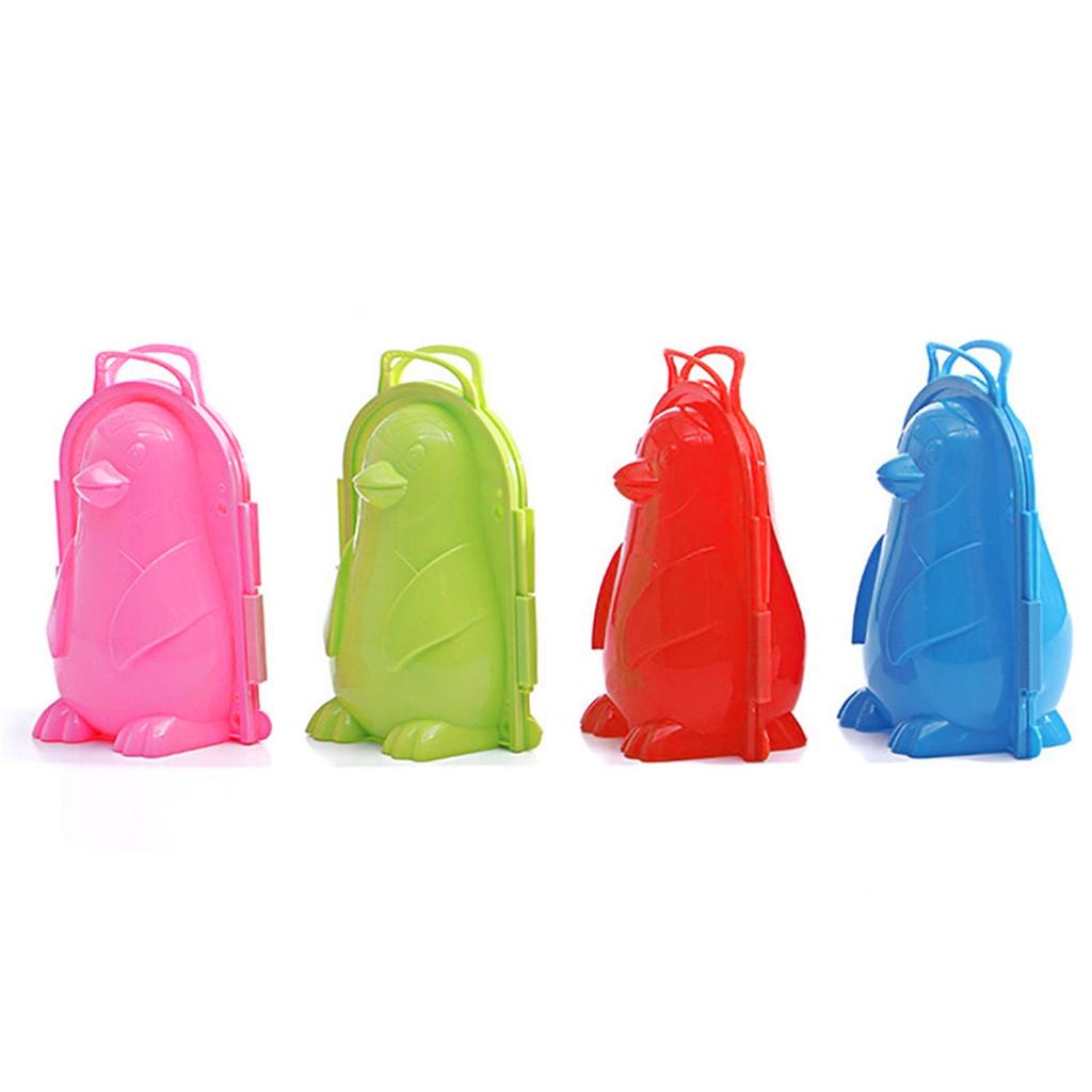 Мультфильм-пингвин, создатель снежков, клипса, детская игрушка для зимних видов спорта на открытом воздухе